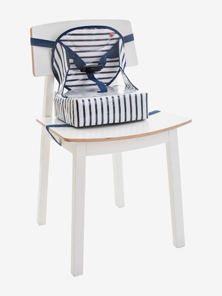 Rehausseur de chaise Easy up BABY TO LOVE gris étoiles+rayé bleu 8 - vertbaudet enfant 