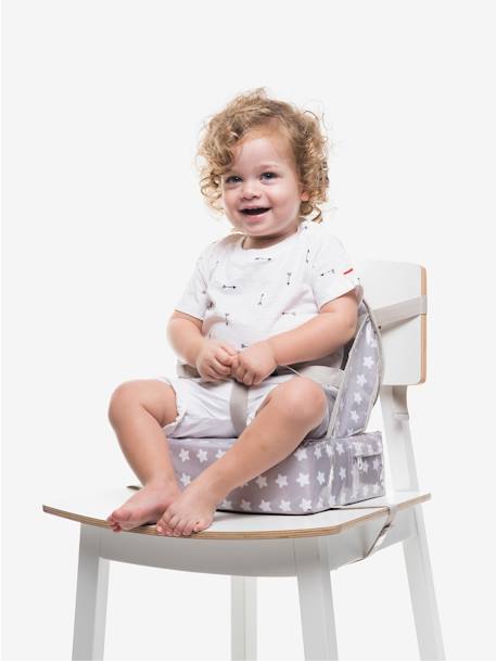 Rehausseur de chaise Easy up BABY TO LOVE gris étoiles+HAPPY LEMON+rayé bleu 2 - vertbaudet enfant 