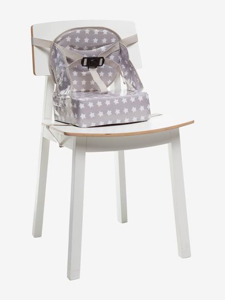 Rehausseur de chaise Easy up BABY TO LOVE gris étoiles+HAPPY LEMON+rayé bleu 1 - vertbaudet enfant 