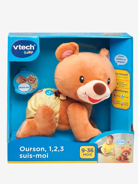 Ourson 123 suis-moi VTECH marron 2 - vertbaudet enfant 