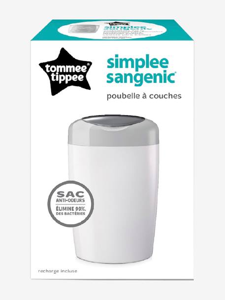 Poubelle à couches Simplee Tommee tippee SANGENIC gris 3 - vertbaudet enfant 