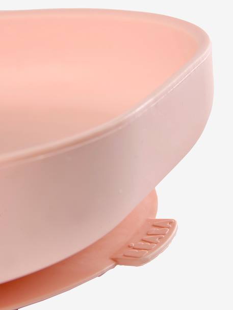 Assiette silicone avec ventouse BEABA bleu+rose+vert 8 - vertbaudet enfant 