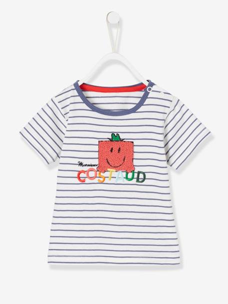 Bébé-T-shirt Monsieur Costaud® esprit marinière