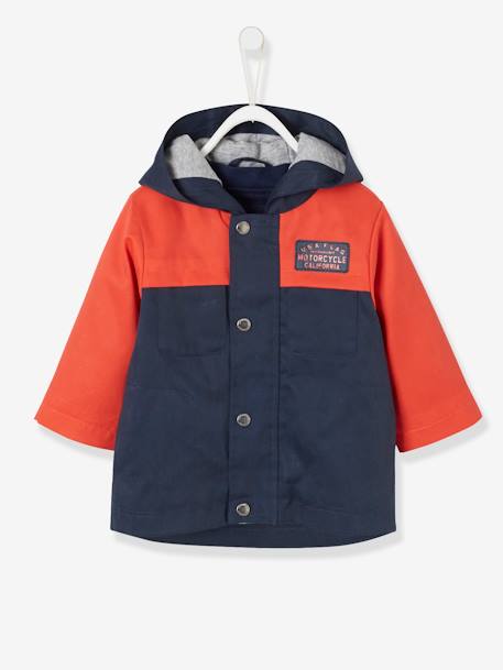 Parka 3 en 1 avec gilet amovible bébé garçon Marine/rouge 1 - vertbaudet enfant 