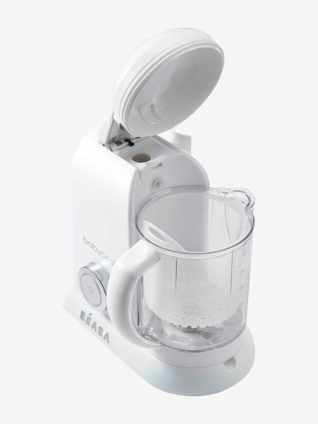 Robot 4 en 1 BEABA Babycook solo blanc/gris argent+dark grey 5 - vertbaudet enfant 