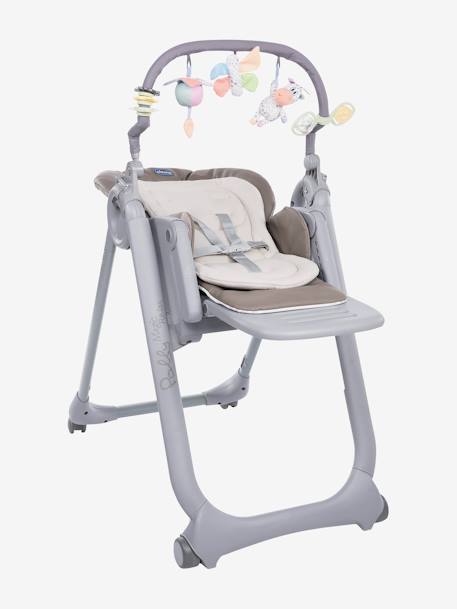 Chaise haute évolutive CHICCO Polly Magic Relax cocoa+graphite 1 - vertbaudet enfant 