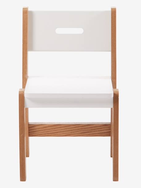 Chaise enfant, assise H 45 cm LIGNE ARCHITEKT blanc/bois+Rose/bois+Vert/bois 2 - vertbaudet enfant 