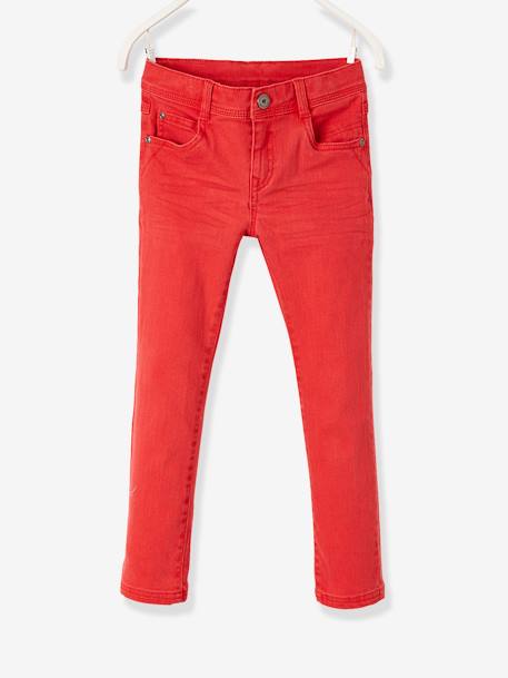 Pantalon slim garçon Morphologik tour de hanches FIN ROUGE 2 - vertbaudet enfant 