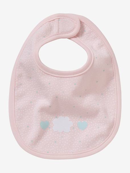 Lot de 5 bavoirs naissance lot chat rose 2 - vertbaudet enfant 