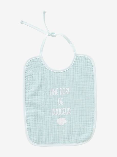 Lot de 2 bavoirs bébé en gaze de coton lot bleu 3 - vertbaudet enfant 