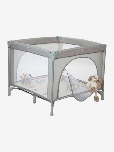 Parc pliant de voyage Baby'park VERTBAUDET gris+marine 2 - vertbaudet enfant 