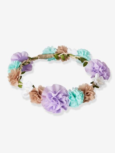 Fille-Accessoires-Elastiques, barrettes et bandeau-Couronne de fleurs fille