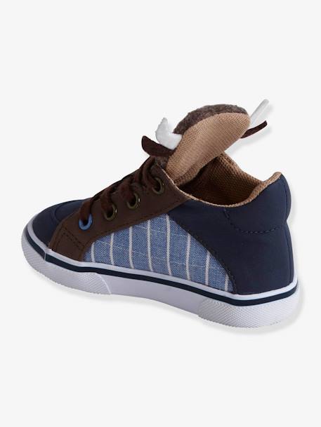 Baskets Mid bébé garçon languette buffle bleu denim 3 - vertbaudet enfant 