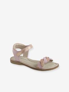 -Sandales scratchées fille en cuir