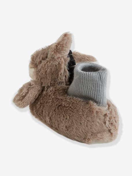 Chaussons bébé garçon esprit peluche GRIS 2 - vertbaudet enfant 