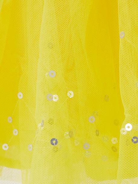 Jupon en tulle à sequins JAUNE CLAIR 6 - vertbaudet enfant 