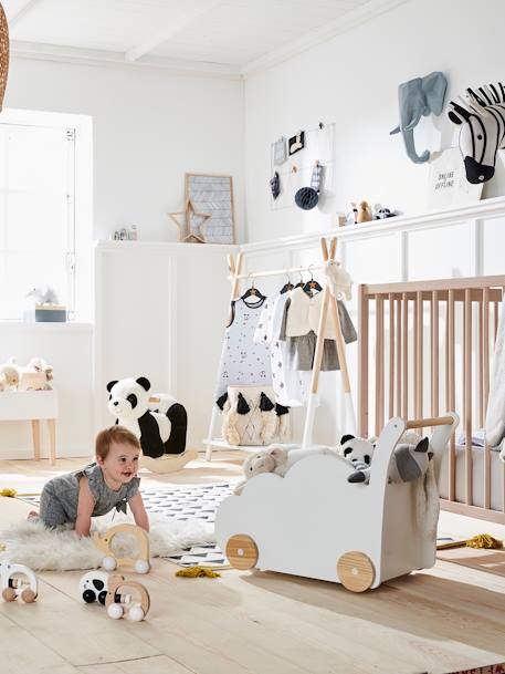 Coffre à roulettes Nuage blanc 4 - vertbaudet enfant 