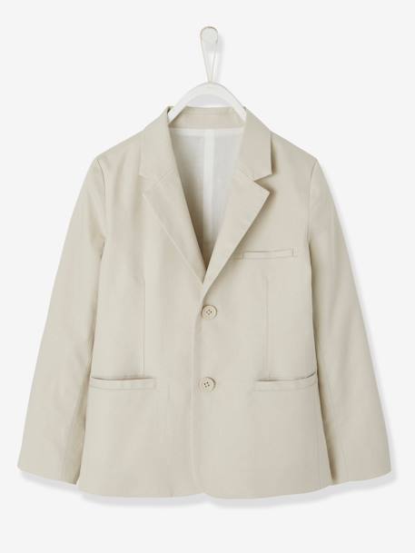 Garçon-Manteau, veste-Veste de cérémonie garçon coton/lin