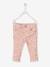 Pantalon slim bébé fille ceinture pressionnée Rose à fleurs 1 - vertbaudet enfant 