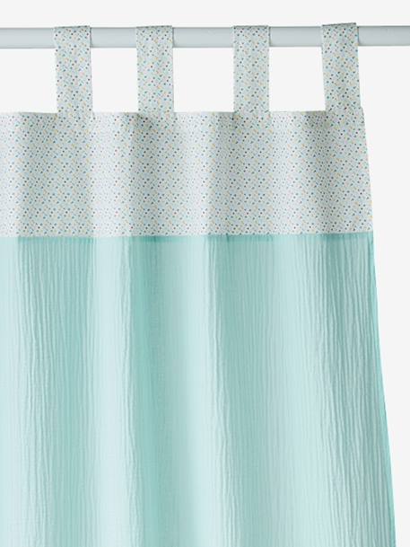 Rideau en gaze de coton BABY CIRCUS Bleu 1 - vertbaudet enfant 