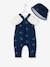 Ensemble bébé naissance bob, body et salopette bateaux blanc/bleu 4 - vertbaudet enfant 