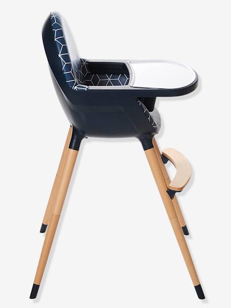 Chaise haute évolutive 2 hauteurs TopSeat bleu imprimé 6 - vertbaudet enfant 