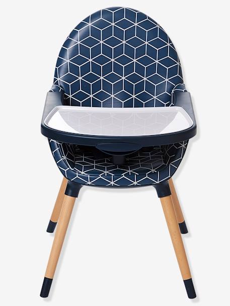 Chaise haute évolutive 2 hauteurs TopSeat bleu imprimé 5 - vertbaudet enfant 