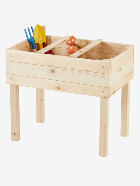 Carré potager en bois beige 4 - vertbaudet enfant 