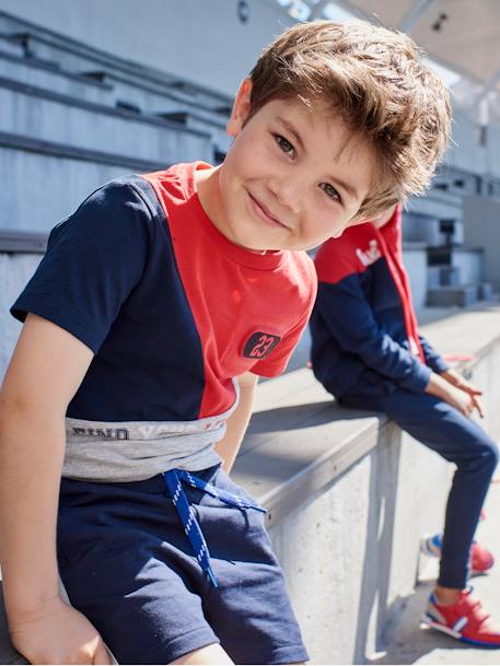 Short sport à bandes garçon  - vertbaudet enfant