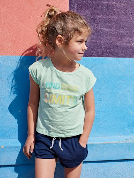 Fille-Vêtements de sport-Short sport Basics fille en molleton