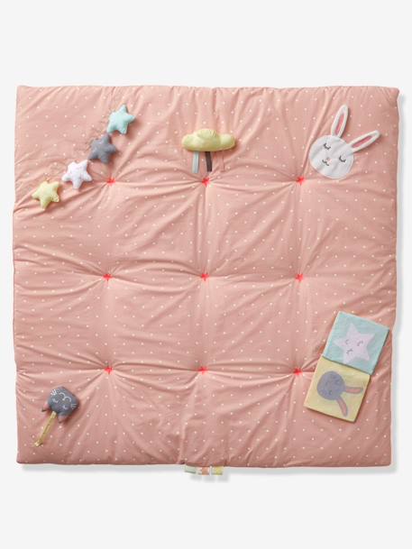 Tapis d'éveil souple Sweet fun rose imprimé 1 - vertbaudet enfant 