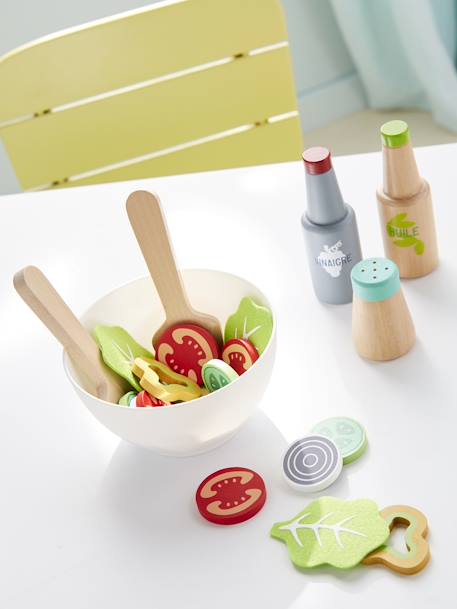 Set de salade en bois FSC® lot vert aqua 2 - vertbaudet enfant 