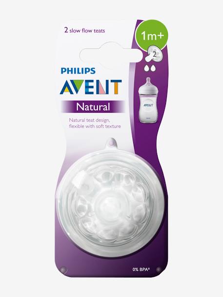 Lot de 2 tétines Philips AVENT Natural, 5 débits transparent 7 - vertbaudet enfant 