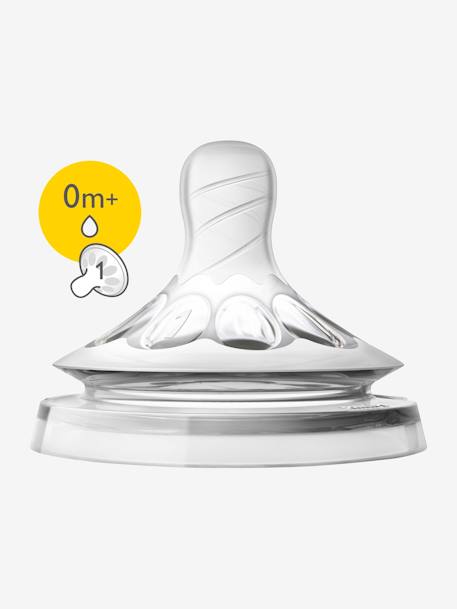 Lot de 2 tétines Philips AVENT Natural, 5 débits transparent 4 - vertbaudet enfant 