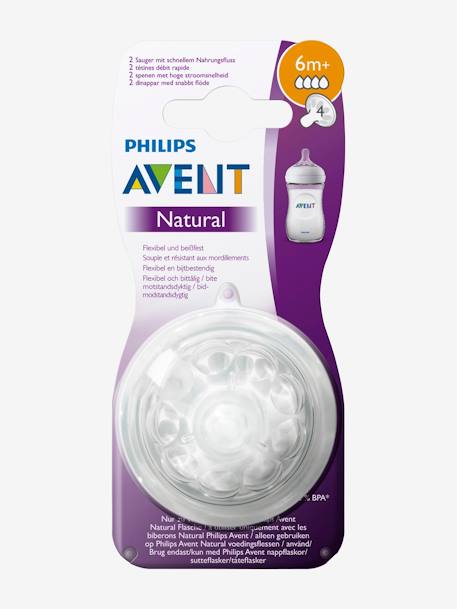 Lot de 2 tétines Philips AVENT Natural, 5 débits transparent 11 - vertbaudet enfant 