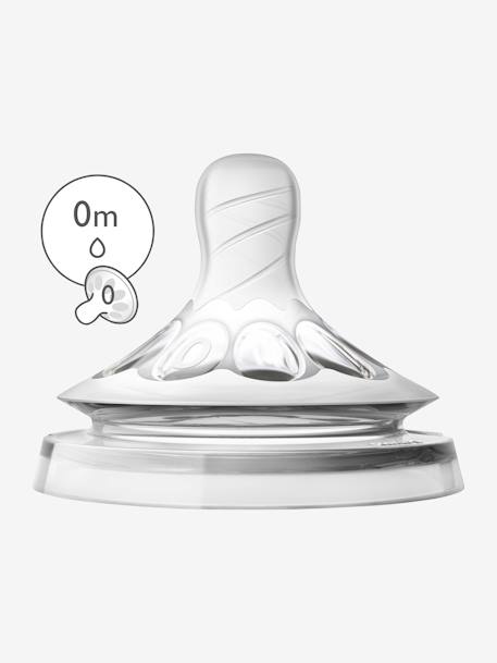 Lot de 2 tétines Philips AVENT Natural, 5 débits transparent 2 - vertbaudet enfant 