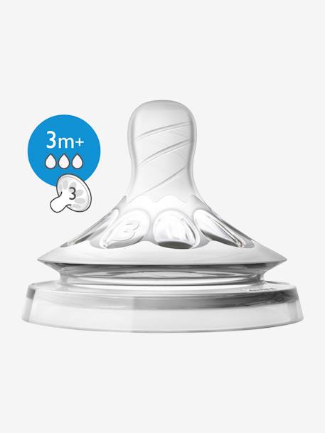 Lot de 2 tétines Philips AVENT Natural, 5 débits transparent 8 - vertbaudet enfant 