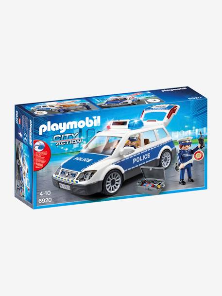 6920 Voiture de policiers gyrophare et sirène Playmobil Bleu 1 - vertbaudet enfant 