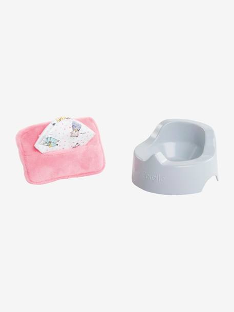 Pot et lingettes pour poupon 30cm Corolle multicolore 1 - vertbaudet enfant 