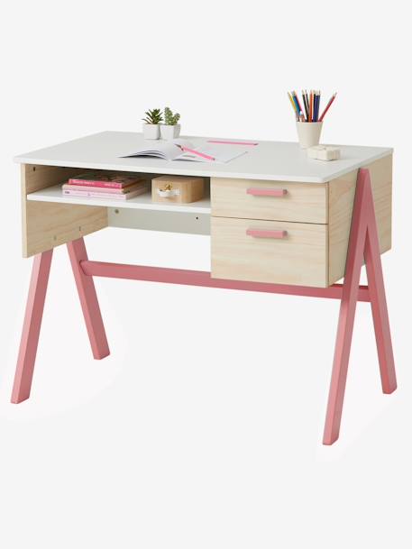 Bureau enfant Coloriage rose 1 - vertbaudet enfant 