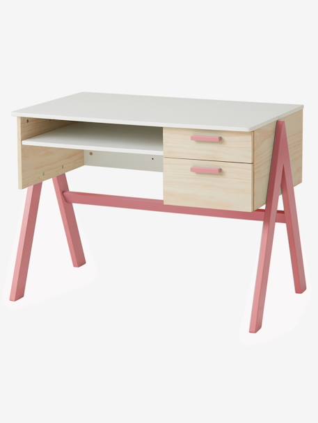 Bureau enfant Coloriage rose 2 - vertbaudet enfant 