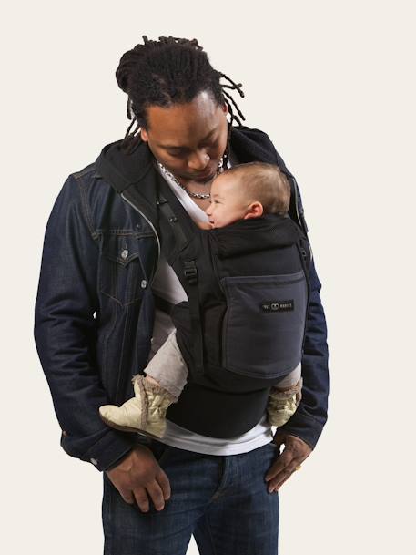 Pack Bundle porte-bébé + réhausseur + cale-tête PhysioCarrier LOVE RADIUS by JE PORTE MON BEBE noir/anthracite 9 - vertbaudet enfant 