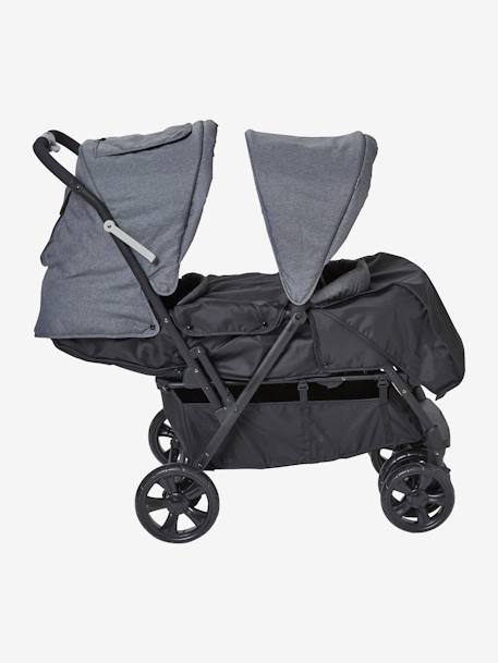 Poussette double vertbaudet Duocity2 gris 4 - vertbaudet enfant 