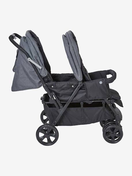 Poussette double vertbaudet Duocity2 gris 5 - vertbaudet enfant 