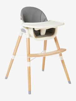 LIVINGBasics Chaise haute pliable pour bébé avec roulettes et panier de  rangement, hauteur d'assise réglable sur 6 positions, blanc + vert, 4,1 kg  : : Bébé et Puériculture