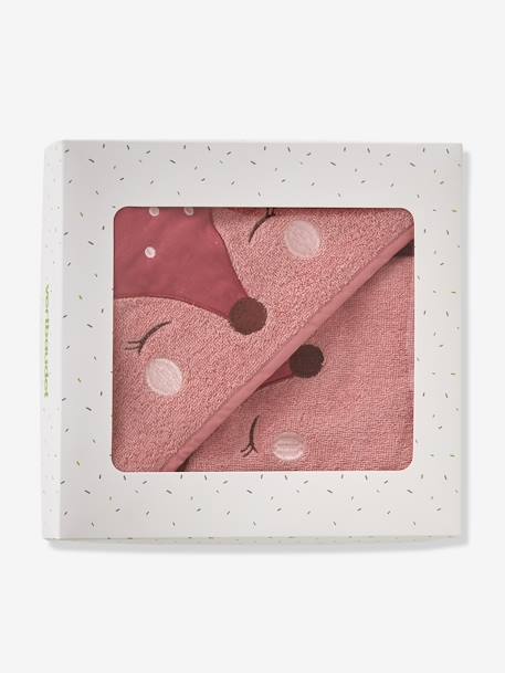 Coffret cape de bain + gant Biche blush+vert 3 - vertbaudet enfant 