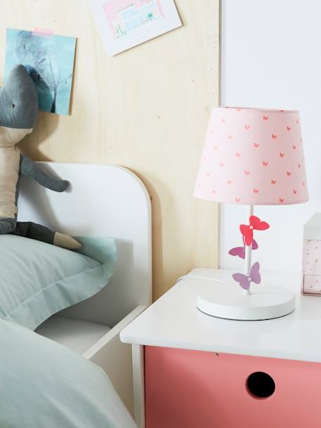 Lampe de chevet Papillons rose 3 - vertbaudet enfant 