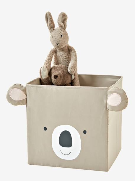 Lot de 2 bacs de rangement animaux Panda Koala beige 4 - vertbaudet enfant 