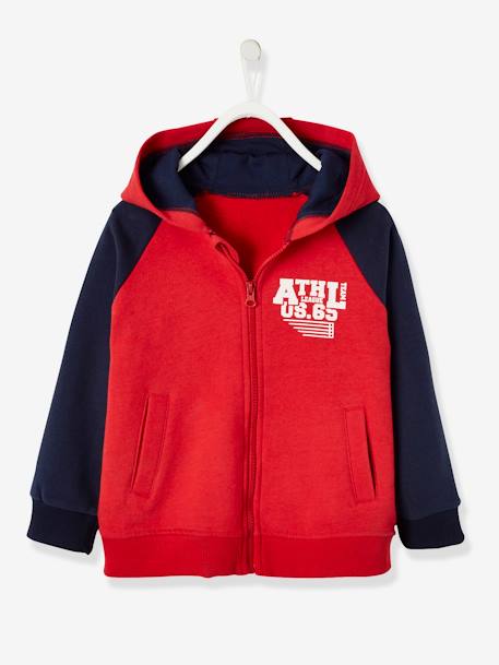 Garçon-Vêtements de sport-Sweat zippé à capuche garçon