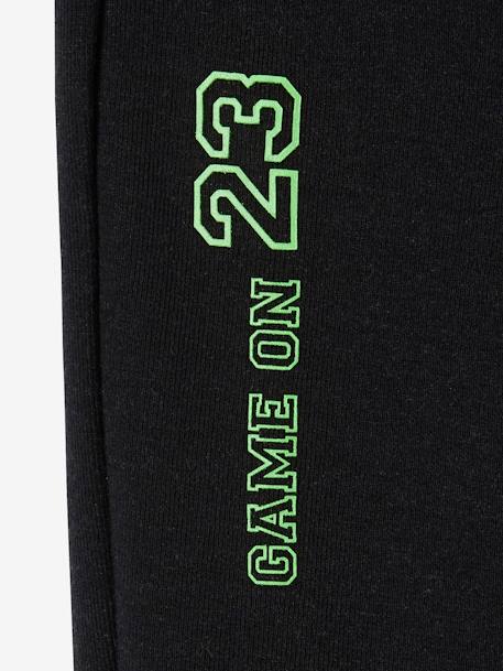 Pantalon de sport garçon en matière technique détails fluo Noir 3 - vertbaudet enfant 